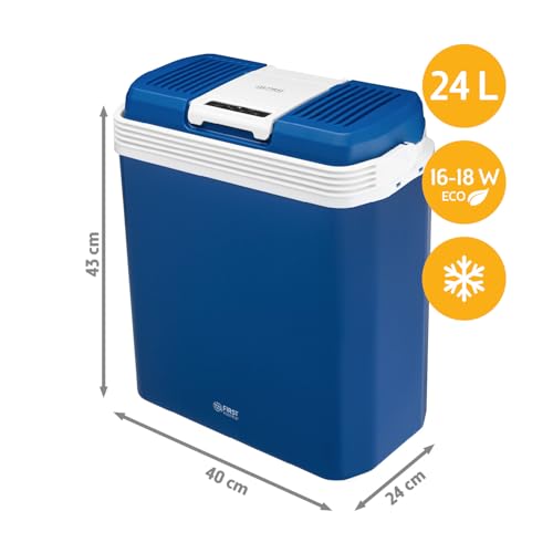 Réfrigérateur portable électrique 12V/230V 24L - Glacière chauffe et refroidit avec poignée - Pour camping, voyages et f