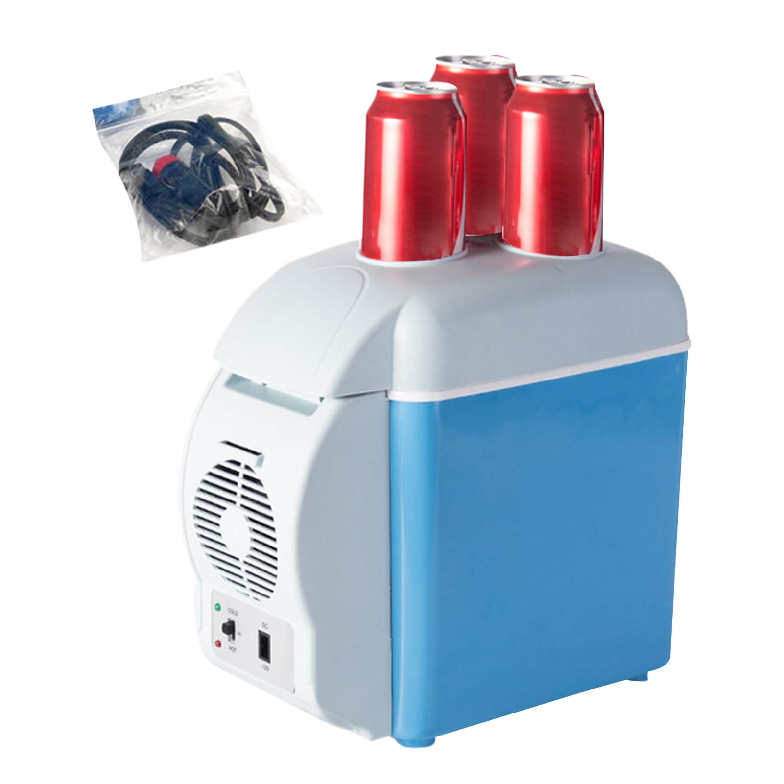 Rrlihjgu Portable Réfrigérateur Voiture Électrique Silent 15-25 ° C Cuisine Voiture Chambre Porte-gobelet Réfrigérat